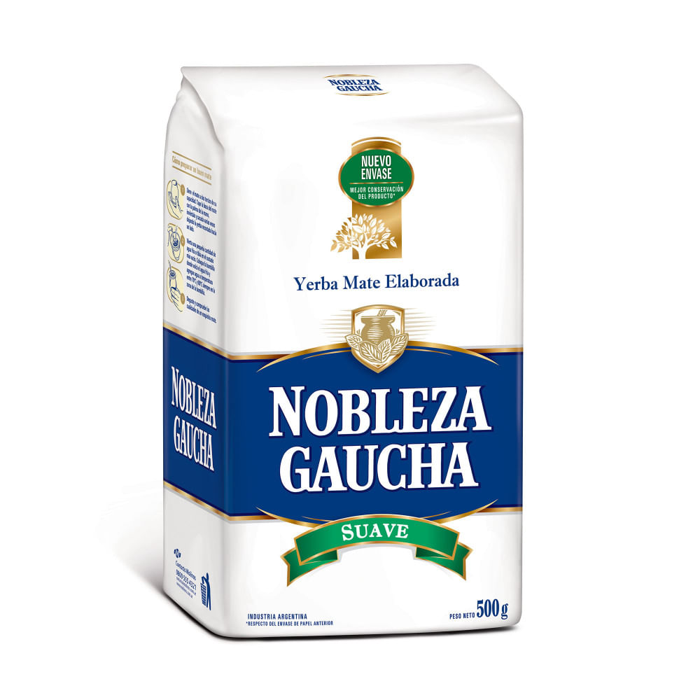 YERBA NOBLEZA GAUCHA SUAVE 500g OFERTA